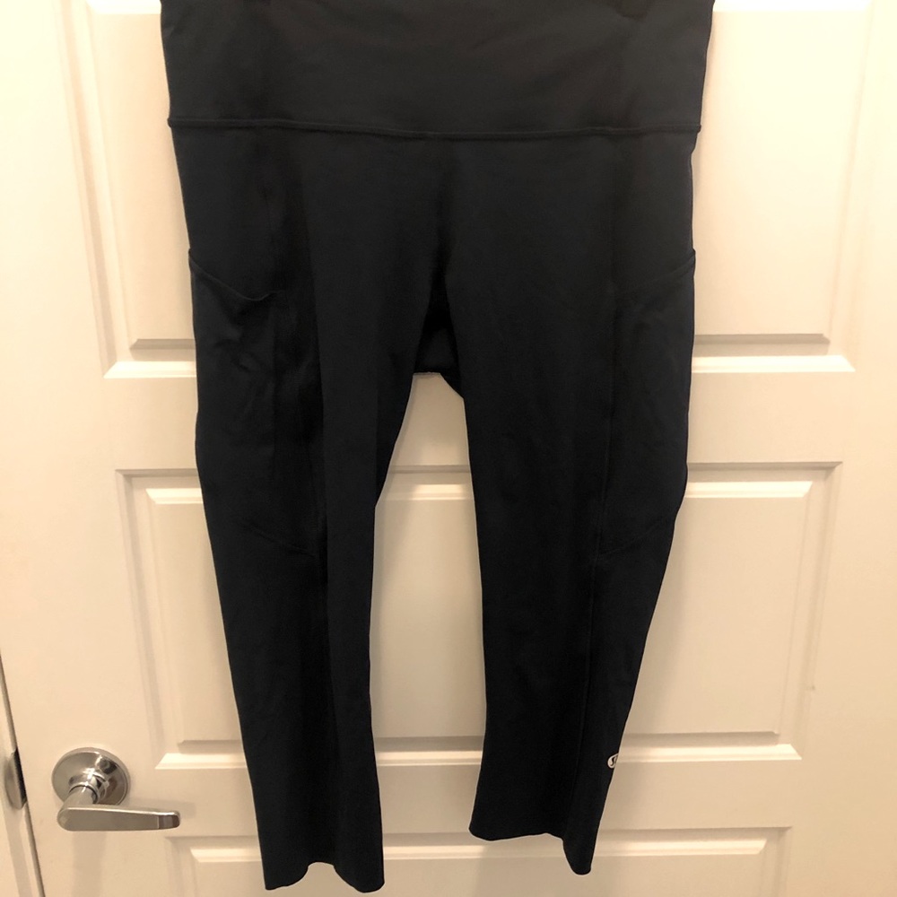 Lululemon fast & free crop Navy